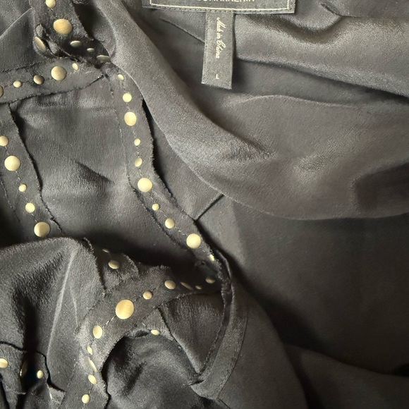 Black Studded BCBGMaxAzria Women's Top - Picture 5 of 5